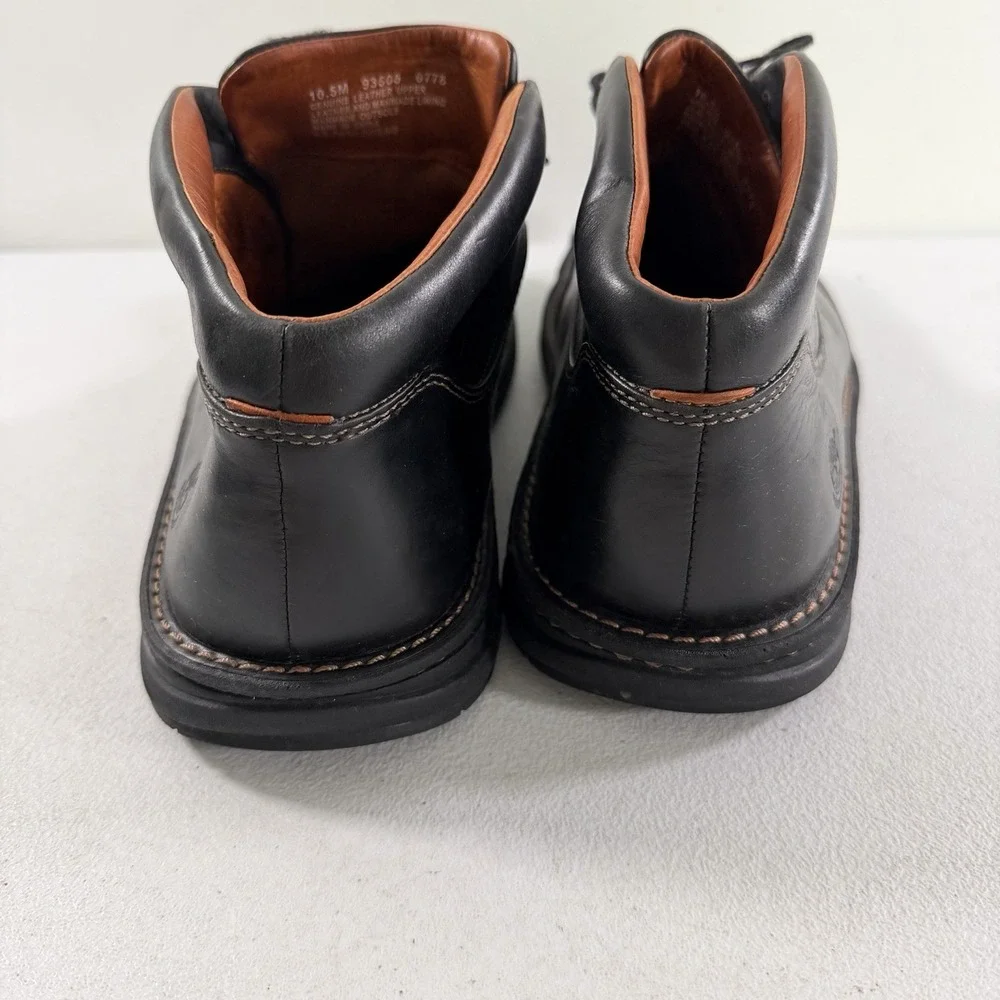 Timberland Smart Comfort Men's Black Leather‎ Moc Toe Chukka Boots Size 10.5 M